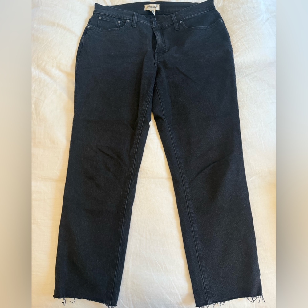Madewell Mid Rise Perfect Vintage Black Wash Size 31